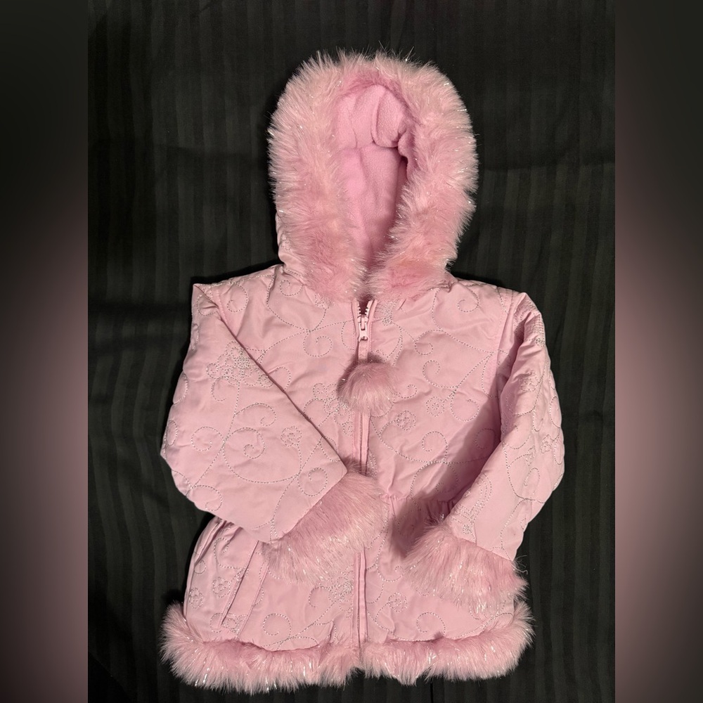 BNWOT! Toddler Girl’s Pink Pearl Winter Jacket